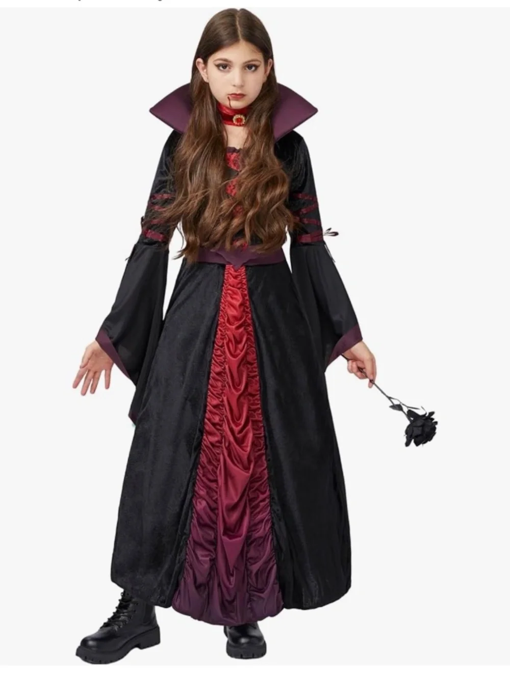 Spooktacular Creations Halloween Girls Royal Vampire Costume Sz XL